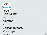 konkubinat-netnotar.ch Webseite Vorschau