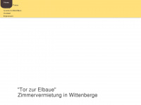 pension-elbe-wittenberge.de Webseite Vorschau