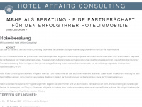 hotel-affairs.com Webseite Vorschau