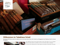 tabakhausschall.de Webseite Vorschau