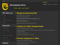 ortsgemeinde-vaettis.ch Webseite Vorschau