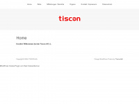 tisconag.de Webseite Vorschau