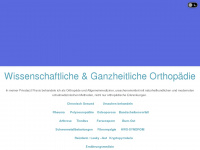sanfte-orthopädie-mülheim.de Webseite Vorschau