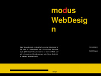 modus-webdesign.de Webseite Vorschau