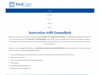 medcare.cc Webseite Vorschau