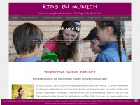 kids-in-munich.de Webseite Vorschau
