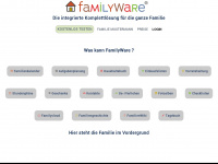 familyware.de Webseite Vorschau