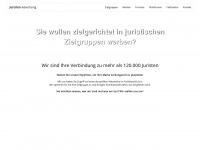 juristen-advertising.de Webseite Vorschau