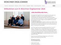 muenchner-orgelsommer.de Webseite Vorschau