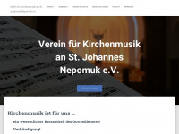 kirchenmusik-nepomuk.de Webseite Vorschau