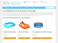 aufblasbarer-pool.com Webseite Vorschau