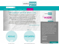 vario-paper.de Webseite Vorschau