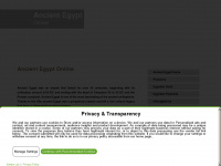 ancient-egypt-online.com Webseite Vorschau
