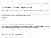 lifeinsuranceguideline.com Webseite Vorschau