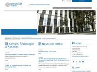 linguistik.univie.ac.at Webseite Vorschau