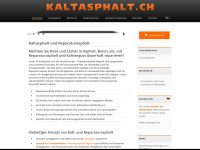 kaltasphalt.ch Webseite Vorschau