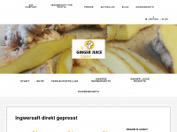 ginger-juice-company.com Webseite Vorschau