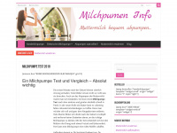 milchpumpen.info Webseite Vorschau
