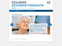 gesundheitsmagazin-esslingen.de Webseite Vorschau