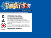 msvduisburg-judo.de Webseite Vorschau
