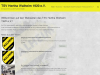 hertha-walheim.de Webseite Vorschau