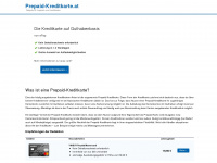 prepaid-kreditkarte.at Webseite Vorschau
