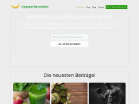 vegane-revolution.de Webseite Vorschau