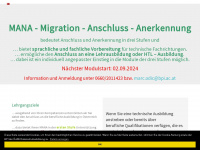 mana.bpi.ac.at Webseite Vorschau