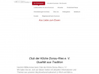 kochclub-donau-ries.com Webseite Vorschau