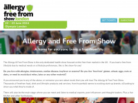 allergyshow.co.uk Webseite Vorschau