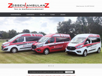 zossen-ambulanz.de Webseite Vorschau