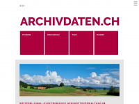 archivdaten.ch Webseite Vorschau