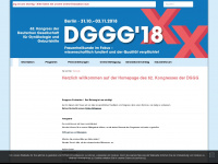 dggg2018.de Webseite Vorschau