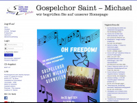 gospelchor-saint-michael.com Webseite Vorschau