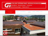 gisler-spenglerei.ch Webseite Vorschau