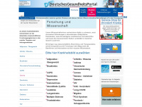 deutschesgesundheitsportal.de Webseite Vorschau