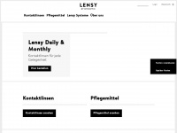 lensy.ch Webseite Vorschau