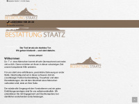 bestattung-staatz.at Webseite Vorschau