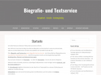 biografie-text-service.de Webseite Vorschau