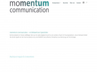 momentum-communication.com Webseite Vorschau