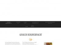 gosauer-bergweihnacht.at Webseite Vorschau
