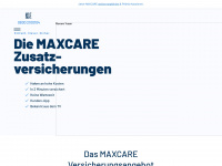 maxcare.de Webseite Vorschau