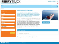ferrytruck.si Webseite Vorschau