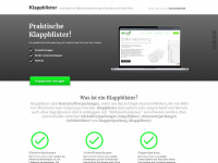 klapp-blister.de Webseite Vorschau