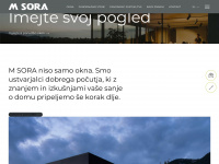 m-sora.si Webseite Vorschau