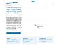 cloud-services-ag.ch Webseite Vorschau