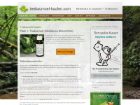teebaumoel-kaufen.com Webseite Vorschau
