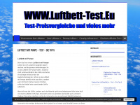 luftbett-test.eu Webseite Vorschau