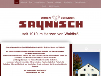 uhren-saynisch.com Webseite Vorschau