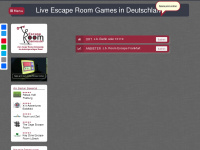 escaperoomgames.de Webseite Vorschau